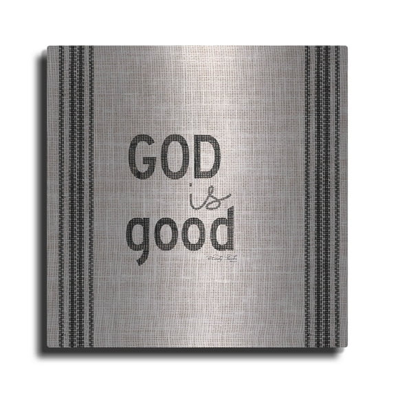 Luxe Metal Art 'God is Good' by Cindy Jacobs, Metal Wall Art, 36"x36"