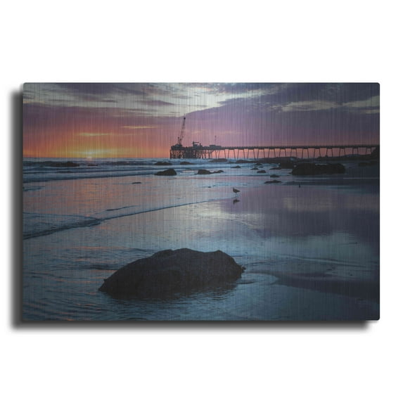 Luxe Metal Art 'God?s Goodnight' by Chris Moyer, Metal Wall Art, 36"x24"