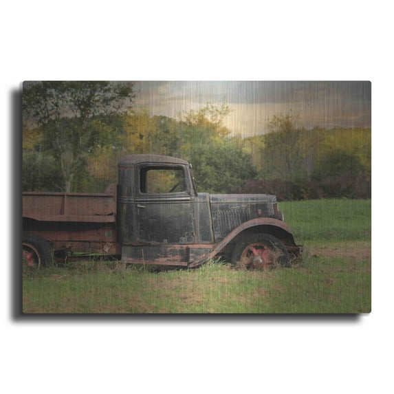 Luxe Metal Art 'Going Nowhere' by Lori Deiter, Metal Wall Art, 16"x12"