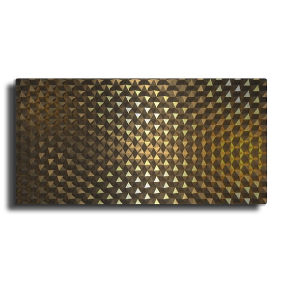 Luxe Metal Art 'Gold Hexigans' by Luxe Portfolio, Metal Wall Art, 48"x24"