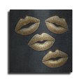 thumbnail image 1 of Luxe Metal Art 'Gold Kisses Mosaic' by Rey Klimt Metal Wall Art, 36" x 36", 1 of 1