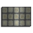 thumbnail image 1 of Luxe Metal Art 'Gold Tapestry VIII RUG' by Albena Hristova, Metal Wall Art, 16"x12", 1 of 9