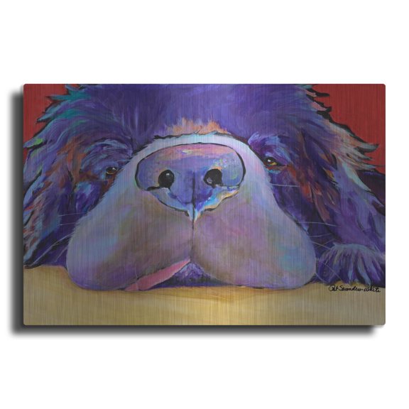 Luxe Metal Art 'Graysea' by Pat Saunders-White Metal Wall Art, 36" x 24"