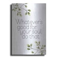 thumbnail image 1 of Luxe Metal Art 'Greenery Good for Your Soul' by Susan Ball, Metal Wall Art, 16"x24", 1 of 9