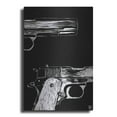 thumbnail image 1 of Luxe Metal Art 'Guns' by Giuseppe Cristiano, Metal Wall Art, 24"x36", 1 of 9