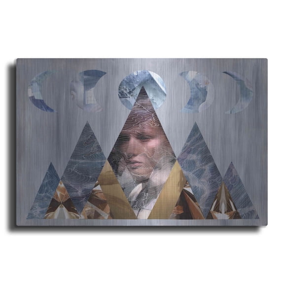 Luxe Metal Art 'Healing 2' by Artpoptart, Metal Wall Art, 24"x16"