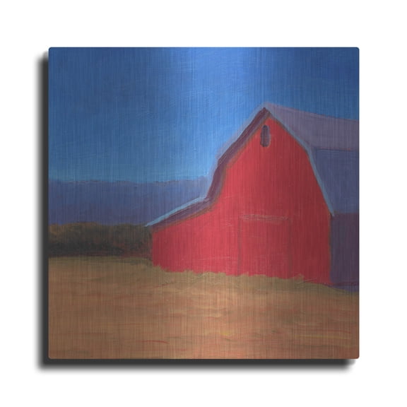 Luxe Metal Art 'Homestead Barn 3' by Carol Young Metal Wall Art, 36" x 36"