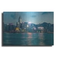 thumbnail image 1 of Luxe Metal Art 'Hong Kong Twilight Crop' by Luxe Portfolio, Metal Wall Art, 16"x12", 1 of 9