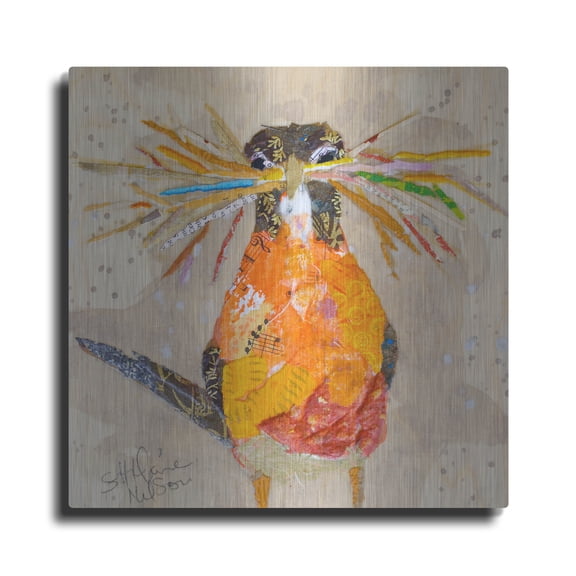 Luxe Metal Art 'Hope II' by St. Hilaire Elizabeth, Metal Wall Art, 36"x36"