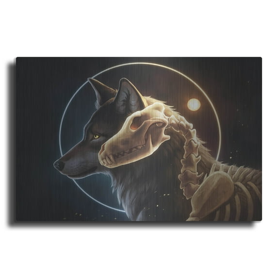 Luxe Metal Art 'I Am Light' by JoJoesArt, Metal Wall Art, 16"x12"