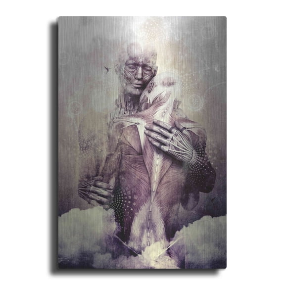 Luxe Metal Art 'If Only The Sky Would Disappear' by Cameron Gray, Metal Wall Art, 24"x36"