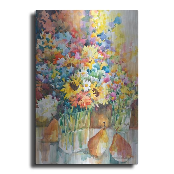 Luxe Metal Art 'Inside Garden' by Annelein Beukenkamp Metal Wall Art, 12" x 16"