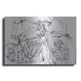 thumbnail image 1 of Luxe Metal Art 'Inverted Motorcycle Mechanical Sketch I' by Ethan Harper, Metal Wall Art, 16"x12", 1 of 7