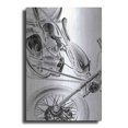thumbnail image 1 of Luxe Metal Art 'Inverted Vintage Motorcycle I' by Ethan Harper, Metal Wall Art, 16"x24", 1 of 7