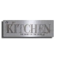 thumbnail image 1 of Luxe Metal Art 'Kitchen the Heart of the Home' by Susie Boyer, Metal Wall Art, 48"x16", 1 of 9
