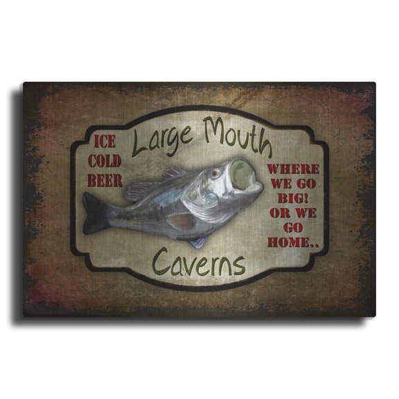 Luxe Metal Art 'Large Mouth Cavern II' by Lightbox Journal, Metal Wall Art, 36"x24"