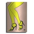 thumbnail image 1 of Luxe Metal Art 'Legs in Yellow' by Giuseppe Cristiano, Metal Wall Art, 24"x36", 1 of 9