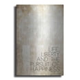 thumbnail image 1 of Luxe Metal Art 'Life, Liberty and Happiness' by Susan Ball, Metal Wall Art, 24"x36", 1 of 9