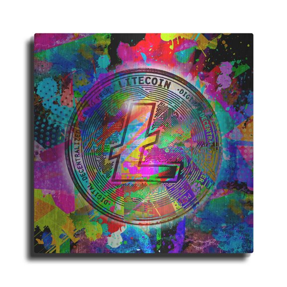 Luxe Metal Art 'Lite Coin,' Metal Wall Art, 36"x36"