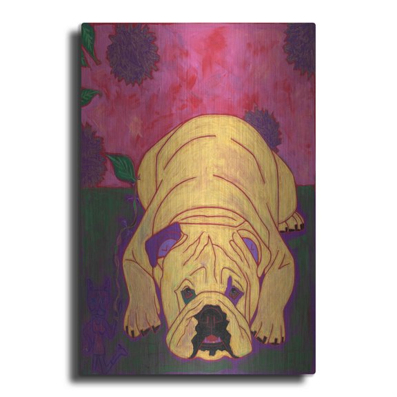 Luxe Metal Art 'Lounge Lizard' by Angela Bond Metal Wall Art, 16"x24"