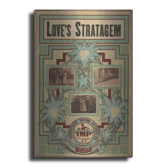 Luxe Metal Art 'Love’S Stratagem (1909)' by Epic Portfolio, Metal Wall Art, 16"x24"