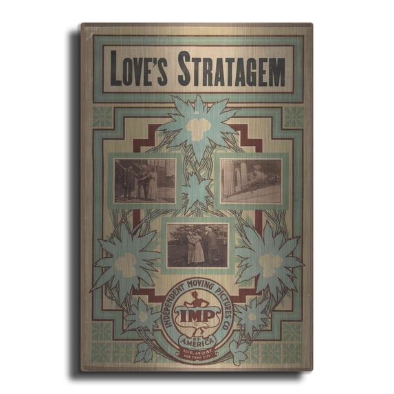 Luxe Metal Art 'Love’S Stratagem (1909)' by Epic Portfolio, Metal Wall Art, 24"x36"