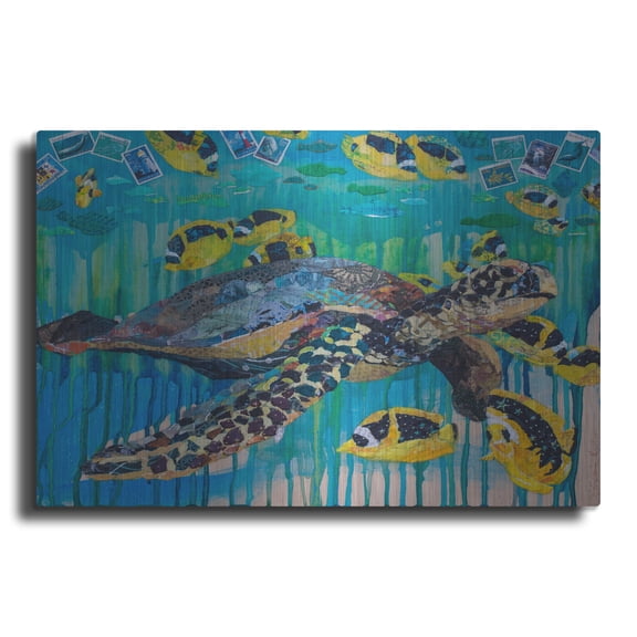 Luxe Metal Art 'Lucys Luck' by St. Hilaire Elizabeth, Metal Wall Art, 16"x12"