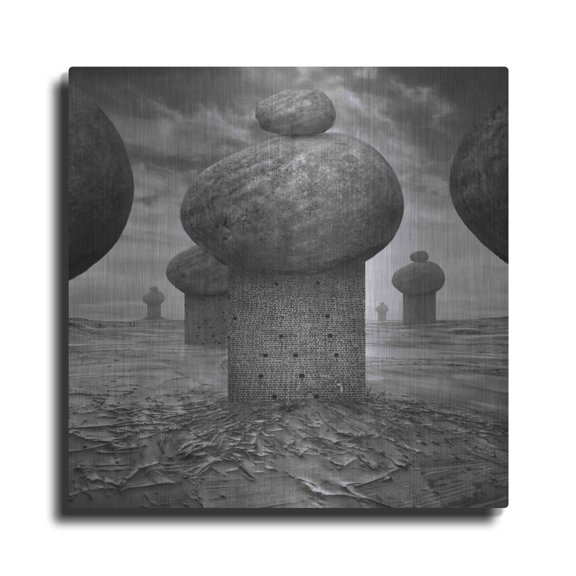 Luxe Metal Art 'Memory' by Dariusz Klimczak, Metal Wall Art, 36"x36"