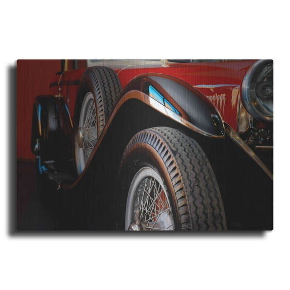 Luxe Metal Art 'Mercedez - Benz 1929' by Philippe Sainte-Laudy, Metal Wall Art, 16"x12"