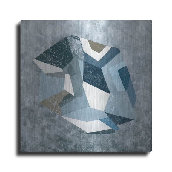 Luxe Metal Art 'Moons Of Jupiter 1'  by Coco Good Metal Wall Art, 12" x 12"