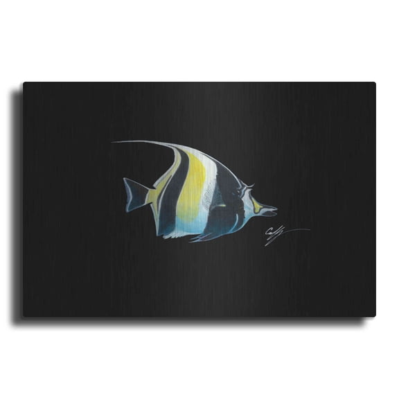 Luxe Metal Art 'Moorish Idol' by Durwood Coffey, Metal Wall Art, 36"x24"