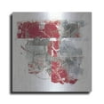 thumbnail image 1 of Luxe Metal Art 'Moving In And Out Of Traffic II Red Grey' by Mike Schick, Metal Wall Art, 12"x12", 1 of 9