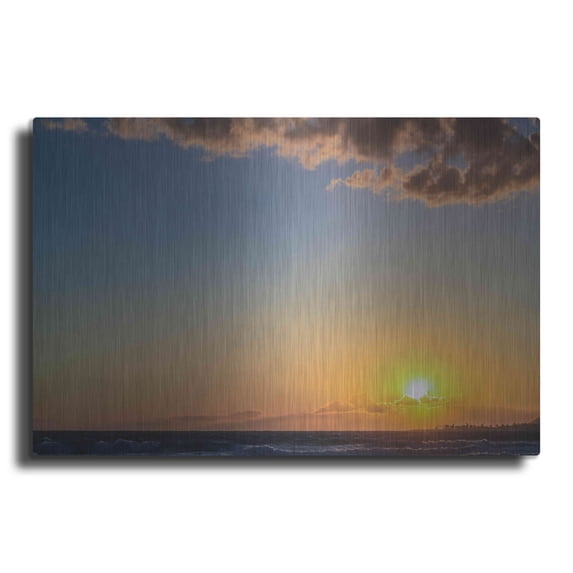 Luxe Metal Art 'My Heaven' by Chris Moyer, Metal Wall Art, 24"x16"
