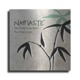 thumbnail image 1 of Luxe Metal Art 'Namaste' by Linda Woods, Metal Wall Art, 36"x36", 1 of 9