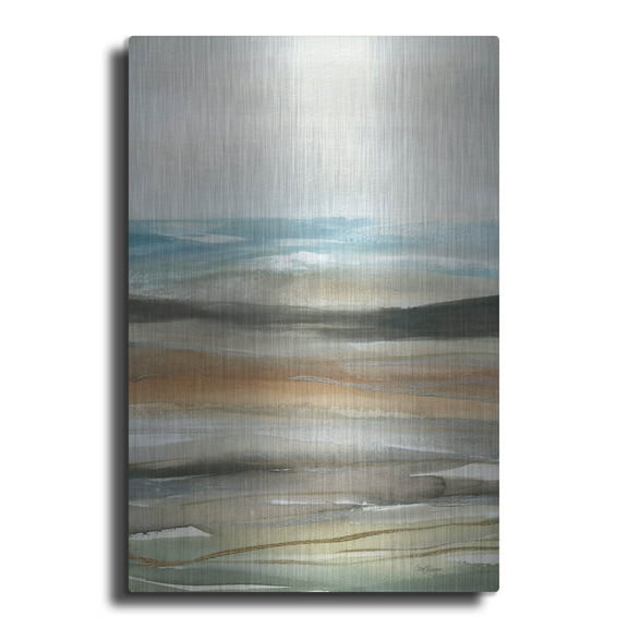 Luxe Metal Art 'Nature's Many Layers I' by Carol Robinson, Metal Wall Art, 24"x36"