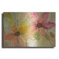 thumbnail image 1 of Luxe Metal Art 'Neon Floral' by Silvia Vassileva, Metal Wall Art, 24" x 16", 1 of 8