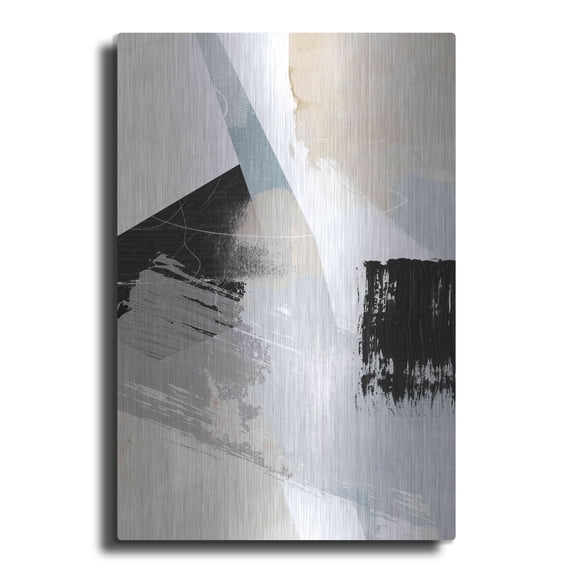 Luxe Metal Art 'New Beginning 1' by Louis Duncan-He, Metal Wall Art, 12"x16"