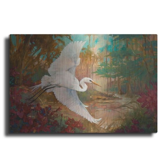 Luxe Metal Art 'New Day' by Julie Bel, Metal Wall Art, 24"x16"