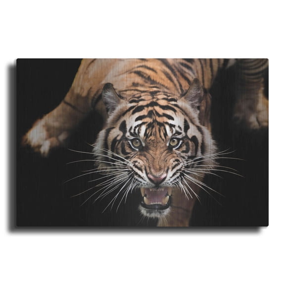 Luxe Metal Art 'Nice Kitty' by Epic Portfolio Metal Wall Art, 16"x12"