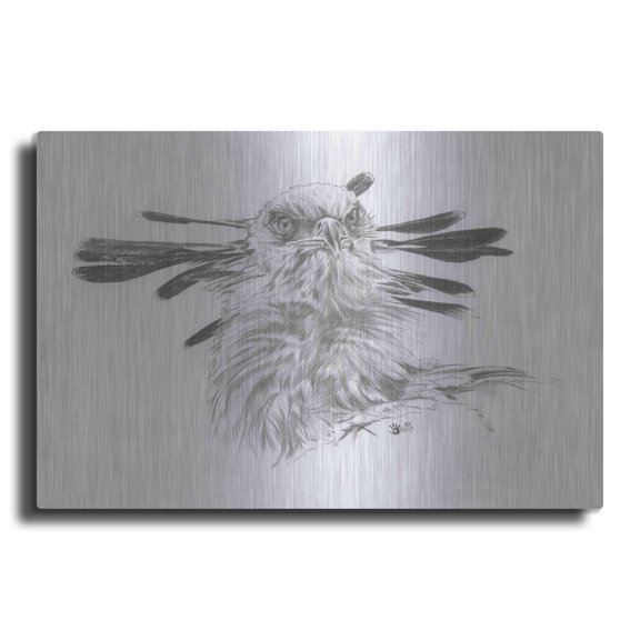 Luxe Metal Art 'Nine 2 Five' by Barbara Keith, Metal Wall Art, 36"x24"