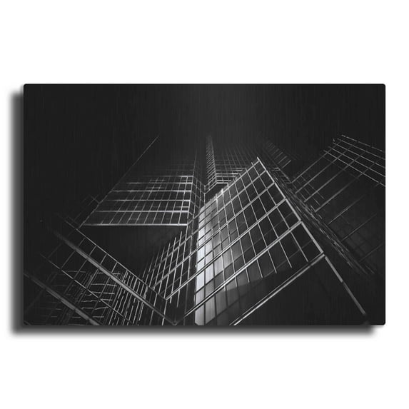 Luxe Metal Art 'No 200 King St W' by Brian Carson, Metal Wall Art, 16"x12"