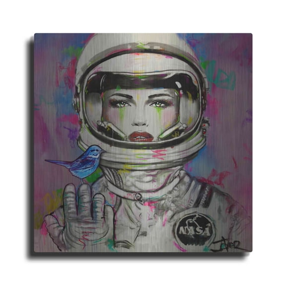 Luxe Metal Art 'Nova Nova' by Loui Jover, Metal Wall Art, 36"x36"