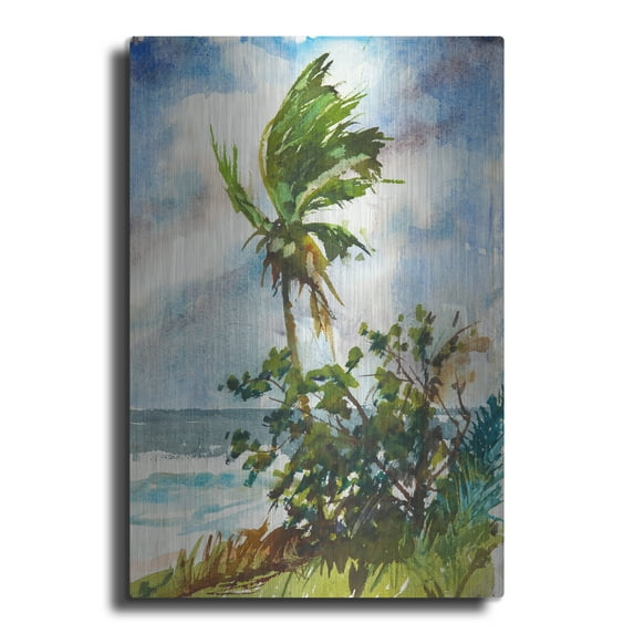 Luxe Metal Art ' Ocean Breeze' by Richard A. Rodgers, Metal Wall Art, 12"x16"