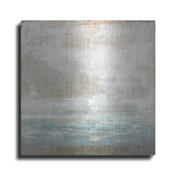 Luxe Metal Art 'Ocean Drift' by Suzanne Nicoll Metal Wall Art, 12" x 12"