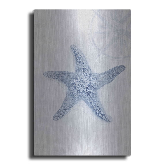 Luxe Metal Art 'Ocean Memories 4' by Louis Duncan-He, Metal Wall Art, 24"x36"