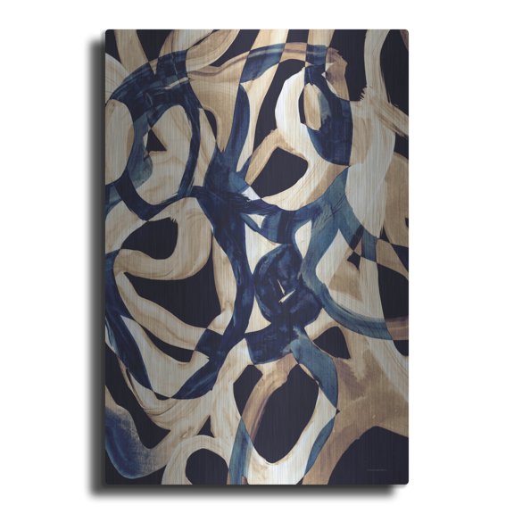 Luxe Metal Art 'Oceangoing' by Kamdon Kreations Metal Wall Art, 16" x 24"
