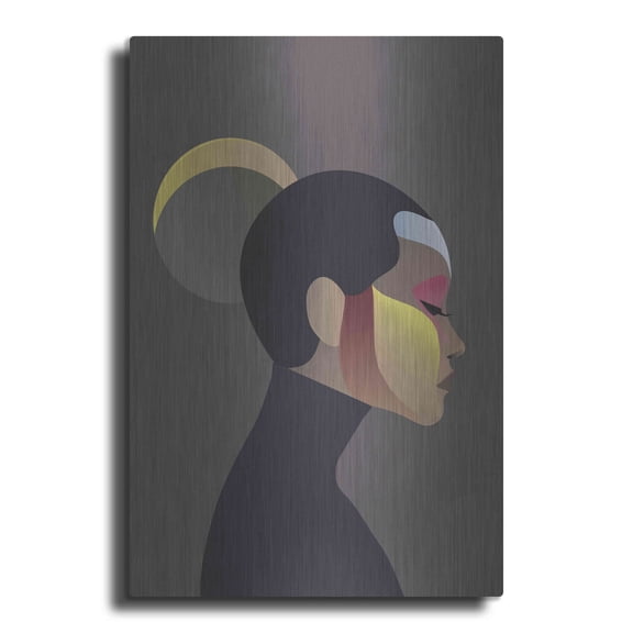 Luxe Metal Art 'Off Chart 2' by Design Fabrikken, Metal Wall Art, 12"x16"