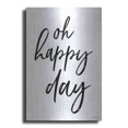 thumbnail image 1 of Luxe Metal Art 'Oh Happy Day' by Susan Ball, Metal Wall Art, 16"x24", 1 of 9