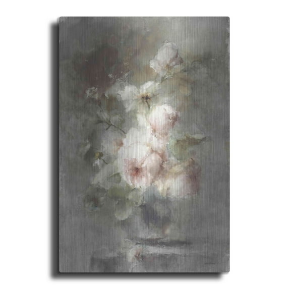 Luxe Metal Art 'Old World Rose Bouquet' by lettered & lined, Metal Wall Art, 16"x24"