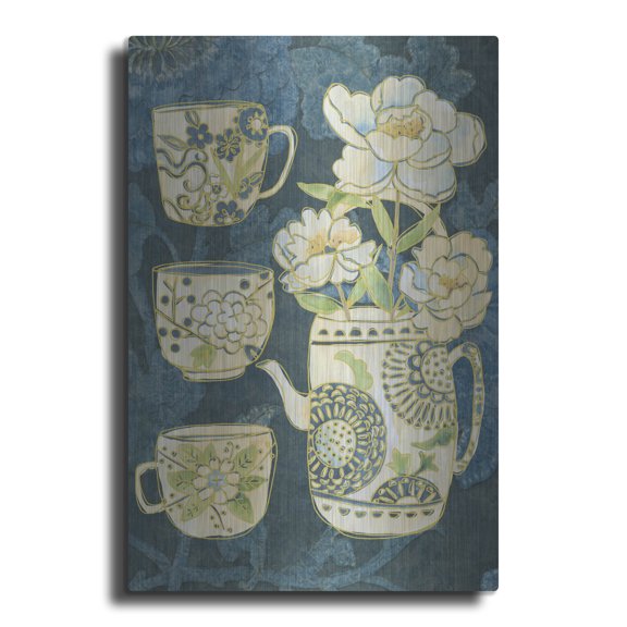 Luxe Metal Art 'Oolong Collection B' by Chariklia Zarris Metal Wall Art, 12" x 16"